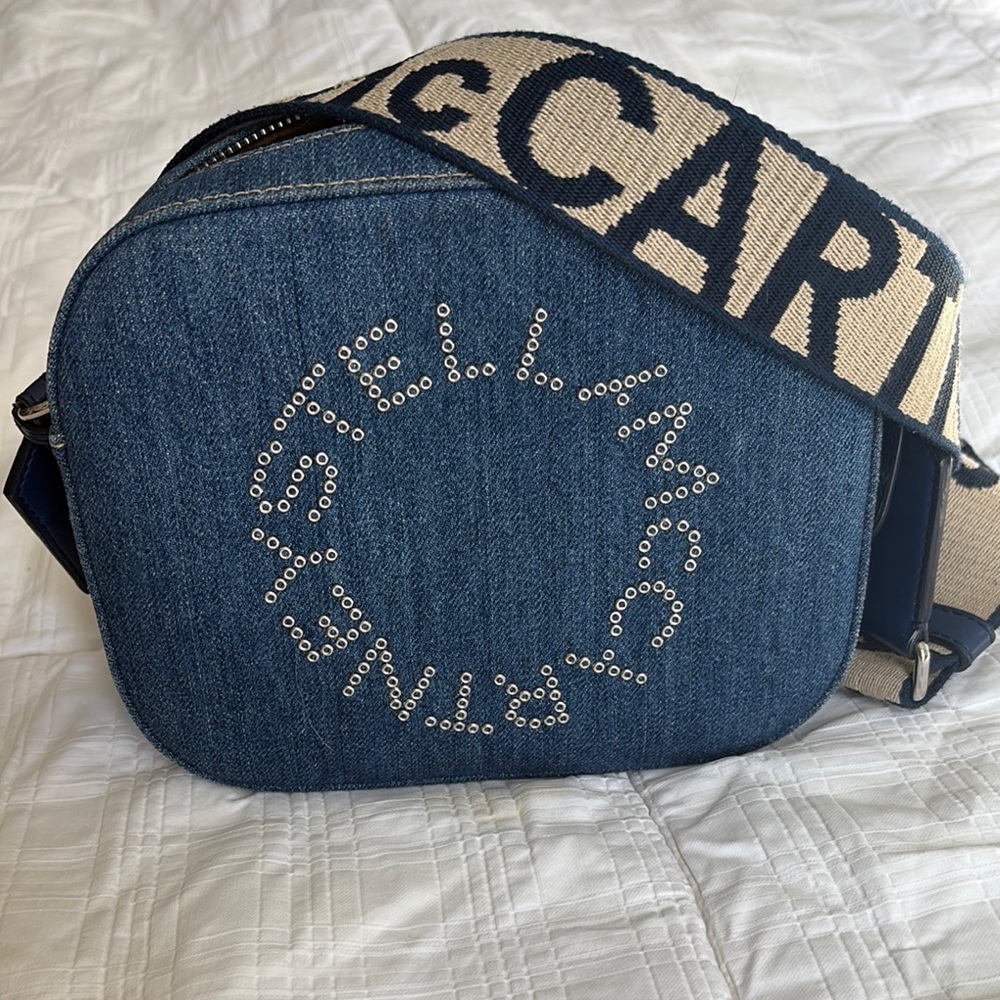 Stella McCartney Blue Denim Crossbody Bag